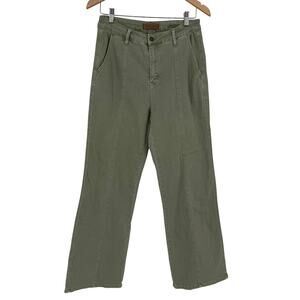 Judy Blue Greenwich Front Seam Straight Fit Wide Bottom Jeans Size 11/30 Sage